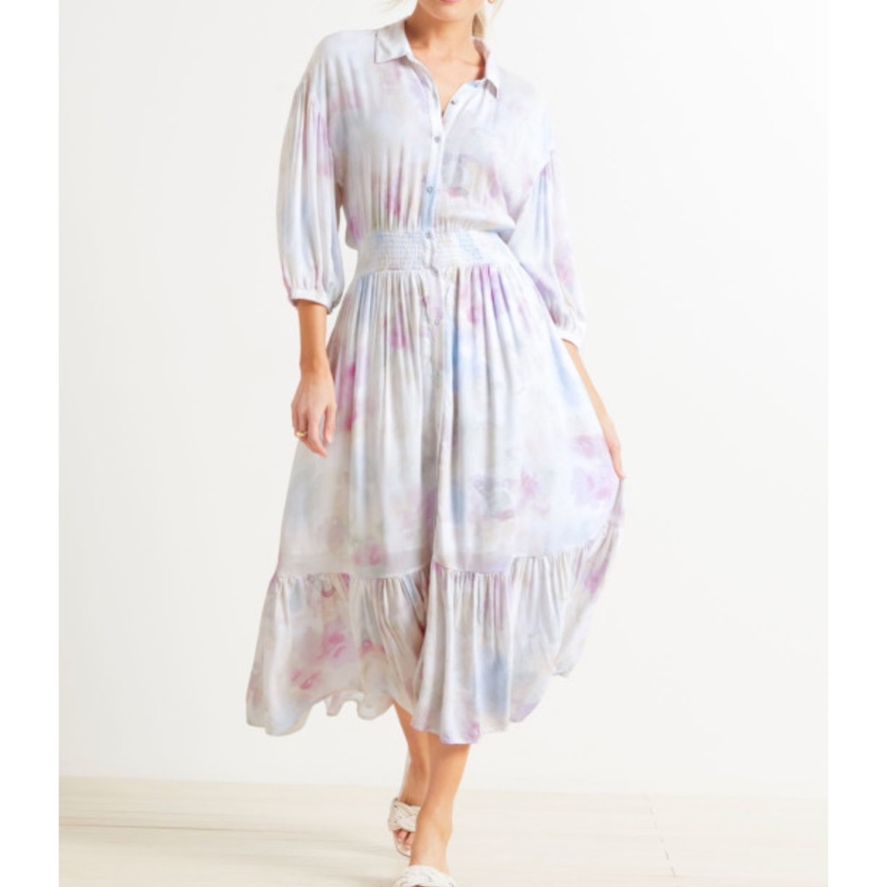A Supply watercolor long dress